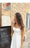 ITSNIKAR French Vintage White Moonlight Dress Women's Design Sense Temperament Slip Dress Gentle Wind White Skirt