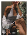 ITSNIKAR cotton wrinkled texture drape long-sleeved white shirt women's summer thin French retro sunscreen cardigan