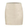 ITSNIKAR soft light cream satin bread hip skirt pants female summer European and American solid color wild a-line high waist skirt