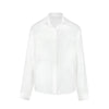 ITSNIKAR cotton wrinkled texture drape long-sleeved white shirt women's summer thin French retro sunscreen cardigan