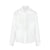 ITSNIKAR cotton wrinkled texture drape long-sleeved white shirt women's summer thin French retro sunscreen cardigan