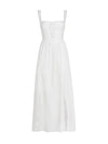 ITSNIKAR french vintage lace dress women's summer sexy waist cinched herringbone slip dress long little white skirt