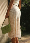 ITSNIKAR FRENCH GREEN SKIRT WOMEN'S SPRING/SUMMER RUFFLES HIGH WAIST SLIM MERMAID CHECK SKIRT