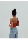 ITSNIKAR red camisole women's European and American flat tube top new detachable with chest pad wrapped chest wear