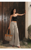 ITSNIKAR [mini-waist fine 2.0] slanted shoulder halterneck vest suspender spring belt chest pad base bandeau top