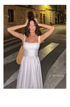 ITSNIKAR French Vintage White Moonlight Dress Women's Design Sense Temperament Slip Dress Gentle Wind White Skirt