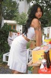 Summer 2024 New French Retro Temperament Suit Feminine White Camisole Skirt Two-Piece Set