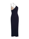 ITSNIKAR lace stitched slip dress women's spring/summer sexy slim wrap skirt V-neck design long skirt
