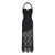 ITSNIKAR [Rome Midnight] black rose lace dress feminine halterneck slip dress dress skirt