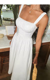 ITSNIKAR French Vintage White Moonlight Dress Women's Design Sense Temperament Slip Dress Gentle Wind White Skirt