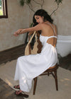 ITSNIKAR French shirred slip dress women's summer vacation style slim wrap hip skirt sexy elegant long skirt