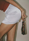 ITSNIKAR soft light cream satin bread hip skirt pants female summer European and American solid color wild a-line high waist skirt