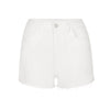 ITSNIKAR French retro slit white denim shorts European and American sexy slim hip wrap versatile high-waisted hot pants