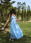 ITSNIKAR French shirred slip dress women's summer vacation style slim wrap hip skirt sexy elegant long skirt