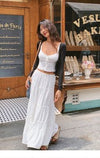 Summer 2024 New French Retro Temperament Suit Feminine White Camisole Skirt Two-Piece Set