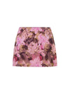 ITSNIKAR classic print design skirt women's early spring slim slim slim hip skirt low waist a-line short skirt