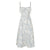 FRENCH TEMPERAMENT LACE BLUE FLORAL DRESS | BLUE SEA
