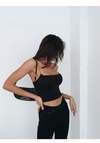 ITSNIKAR red camisole women's European and American flat tube top new detachable with chest pad wrapped chest wear