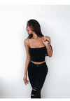 ITSNIKAR red camisole women's European and American flat tube top new detachable with chest pad wrapped chest wear