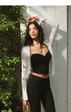 ITSNIKAR Sexy Twist Camisole, Women's Summer with Chest Pad, Stretch Slim Fit Knitted Top