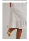 Summer 2024 New French Retro Temperament Suit Feminine White Camisole Skirt Two-Piece Set