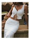 [Spot Seconds] HAGARSTUDIO Julie French Pure Lust Suit Sexy White Lace Top