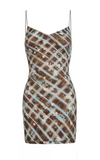 ITSNI French Check Slip Dress Women's Spring/Summer Retro Slim Hip Skirt Slim Sexy Skirt (Copy)