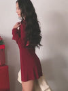Cross-border Amazon AliExpress European and American women's sexy lace-up halterneck flared sleeve skinny mesh wrap hip dress